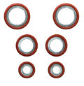 Empaque Tipo Moneda Rojo Kit De 6 Piezas