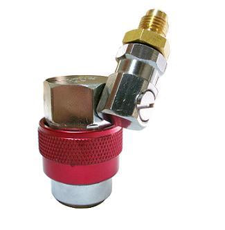 Adaptador Para Conexion De Manometro A Valvula De Servicio R134a Alta