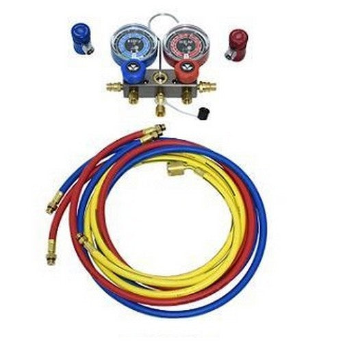 Manometro R12 Y R134a Juego Completo(Omega)