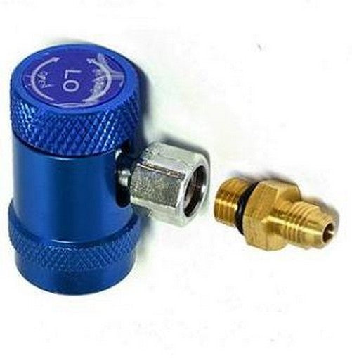 Adaptador Para Conexion De Manometro A Valvula De Servicio R12 Y R134a Baja