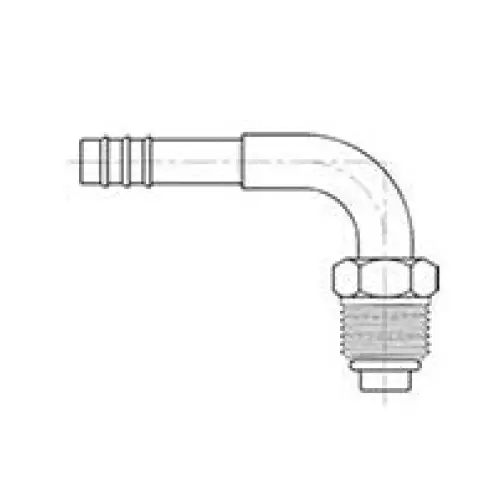 Conector 90o Macho O'Ring - Airmax